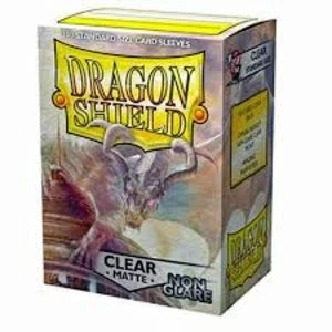 Dragon Shield Matte NonGlare Clear 100 Sleeves In Box