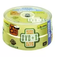 Maxell DVD+R 4.7GB Spindle 25 pack - wilko