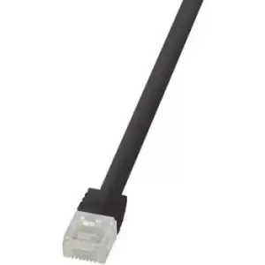 LogiLink CF2073U RJ45 Network cable, patch cable CAT 6 U/UTP 5m Black highly flexible