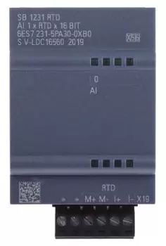 Siemens - PLC I/O Module for use with SIMATIC S7-1200 Series, 62 x 38 x 21 mm, Analogue, RTD, 5 V dc, SIMATIC