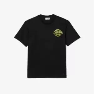 Lacoste Back Print T Shirt - Black