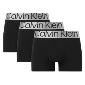 Calvin Klein 3 Pack Steel Trunks - Black