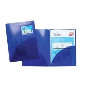 Original Concord Twinfile Presentation Folder Polypropylene A4 Blue Pack of 5