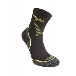 Bridgedale Mens Coolfusion Run Qw Ik Socks Lime UK Size 6 8.5