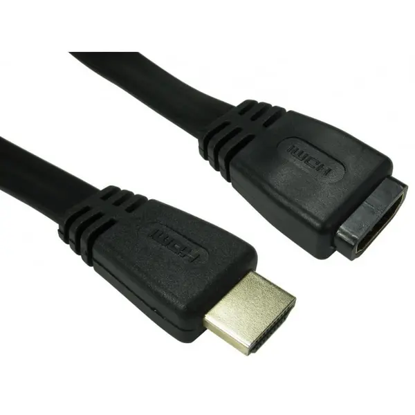 Cables Direct 3m Flat HDMI 1.4 Extension Cable