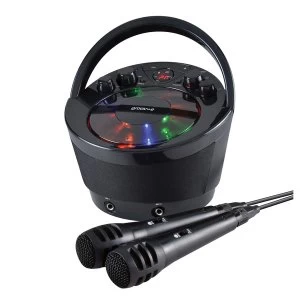 Groov-e Portable Karaoke Bluetooth Boombox - Black