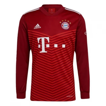adidas FC Bayern 2 half 2 Long Sleeve Home Jersey Mens - Fcb True Red