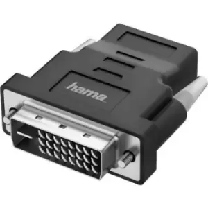 Hama 00200338 DVI / HDMI Adapter [1x UK plug - 1x DVI-D plug] Black