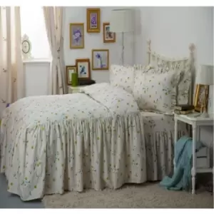 Belledorm - Bluebell Meadow Fitted Bedspread (Kingsize) (Ivory) - Ivory