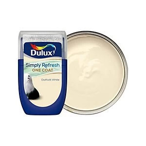 Dulux Simply Refresh One Coat Daffodil White Matt Emulsion Paint 30ml