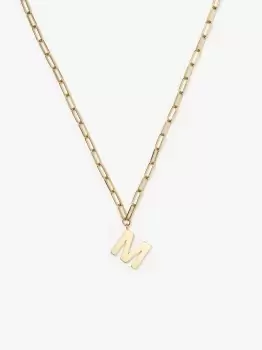 Kate Spade M Initial This Pendant, Gold, One Size