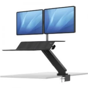 Fellowes Sit Stand Workstation Lotus RT Dual Black