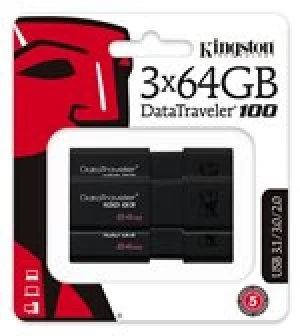 Kingston DataTraveler 100 G3 64GB USB 3.1 Flash Drive