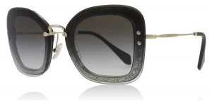 Miu Miu MU02TS Sunglasses Grey / Glitter UES0A7 65mm