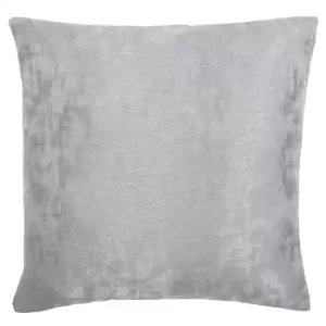 Mirage Metallic Jacquard Cushion Silver