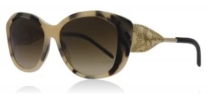 Burberry BE4208Q Sunglasses Light Tortoise / Gold 350113 57mm