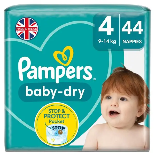 Pampers Baby Dry Size 4 44 Nappies