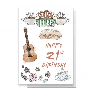 Friends Birthday 21st Greetings Card - Large Card