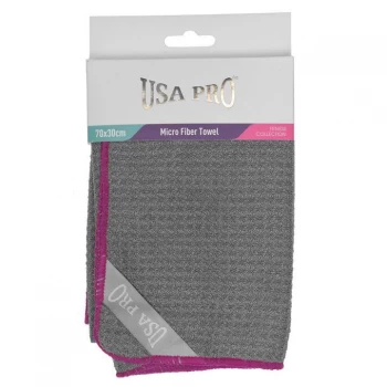USA Pro Micro Gym and Yoga Towel - Grey/Purple