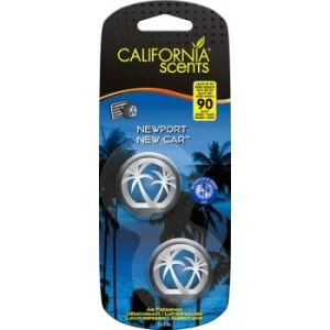 California Scents Newport New Car Car Mini Diffuser (Case Of 4)