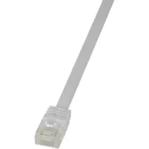 LogiLink CF2071U RJ45 Network cable, patch cable CAT 6 U/UTP 5m White highly flexible