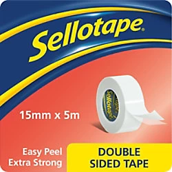 Sellotape Double Sided Tape Double Sided 5m White