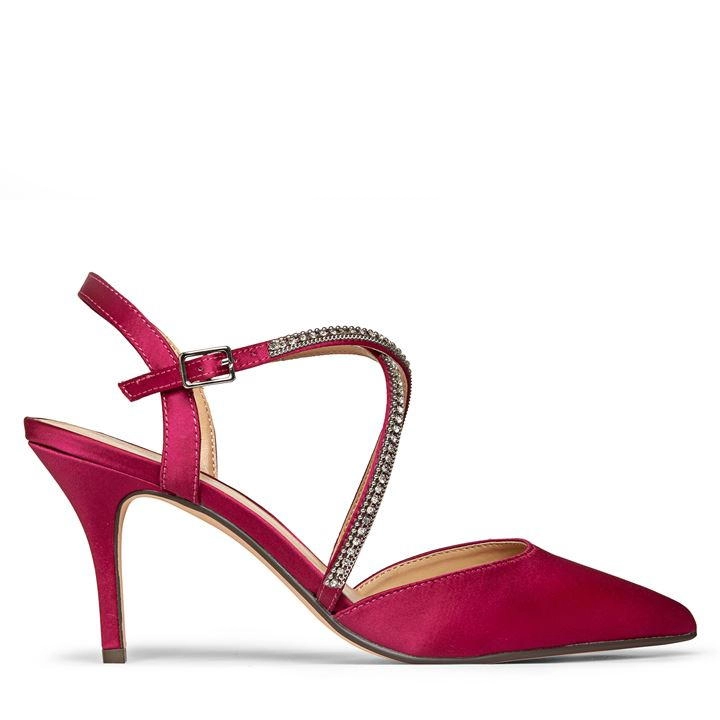 Roland Cartier Bright Pink 'Diina' Mid Stiletto Heel Court Shoes - 3