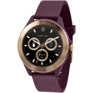 Harry Lime Fashion Smartwatch in Berry with Rose Gold Colour Bezel