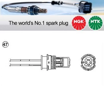 1x NGK NTK Oxygen O2 Lambda Sensor OZA447-E21 OZA447E21 (0216)