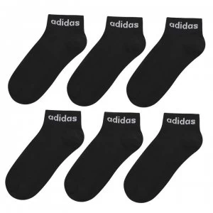 adidas Essentials Ankle 3 Pack Socks - BLACK/WHITE
