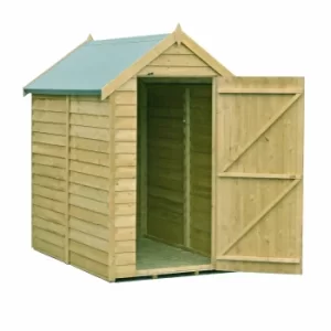 Shire 6x4ft Pressure Treated Overlap Garden Shed