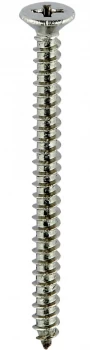 Select Hardware Cross Recessed Countersunk Woodscrews Steel Hardened Twin Thread Bright Zinc Plated 11/4" X No. 6 25 Pack