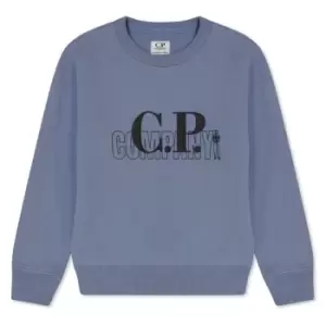 CP COMPANY Large Logo Sweatshirt - Blue