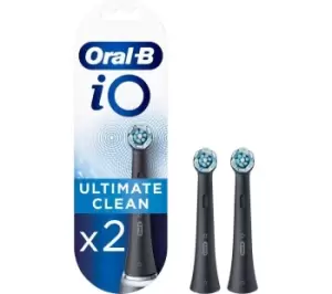 ORAL B Ultimate Clean Replacement Toothbrush Head Pack of 2, Black