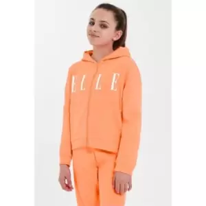 Elle Oversized Zip Hoodie - Orange