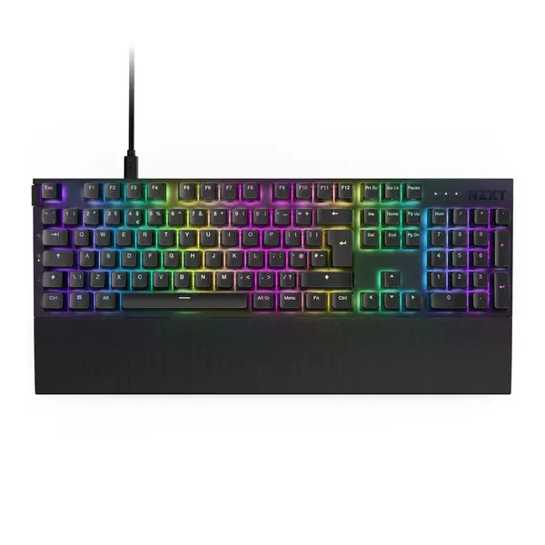 NZXT Function 2 Full Size Wired Keyboard - Optical Switch - Black - KB-001NB-UK