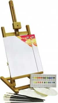 YXSH Acrylic Painting Box and Easel Set 24 Pieces