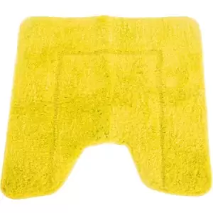 Mayfair Cashmere Touch Ultimate Microfibre Pedestal Mat (50x50cm) (Yellow) - Yellow