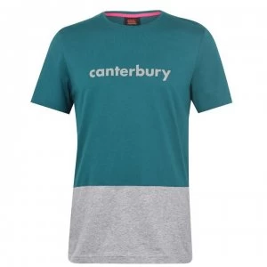 Canterbury Block Logo T Shirt Mens - Green