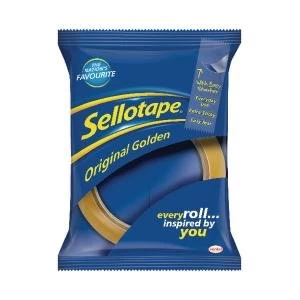 Sellotape Original Golden Tape 24mmx66m Pack of 12 1443268