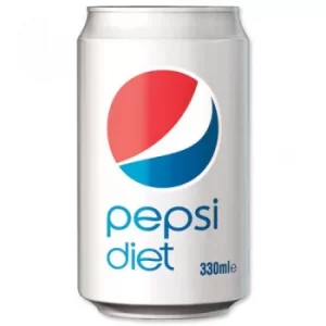 Pepsi Diet 330ml Can 24 Pack
