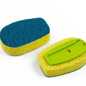 Full Circle Suds Up Green Replacement Sponge Heads - Pack of 2