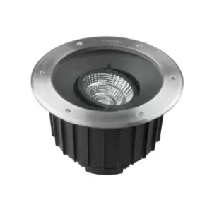 Gea Outdoor LED Recessed Ground Uplight Stainless Steel Polished 1-10V Dimming 30cm 3820lm 3000K IP67