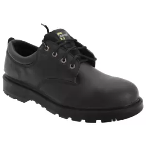 Grafters Mens Contractor 4 Eye Safety Shoes (8 UK) (Black)