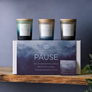 Serenity Pause Set of 3 70g Candles