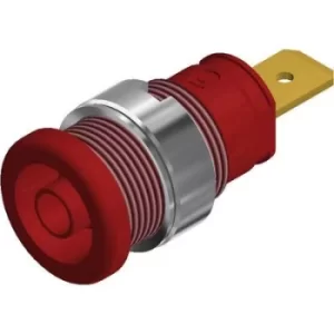 SKS Hirschmann SEB 2620 F6,3 Safety jack socket Socket, vertical vertical Pin diameter: 4mm Red