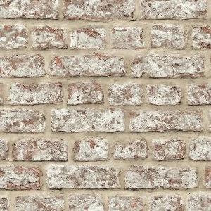 Arthouse Rustic Brick Wallpaper - Neutral