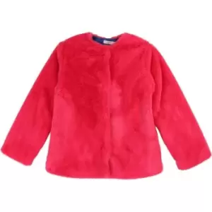 Billieblush Girls Red fur jacket - Red