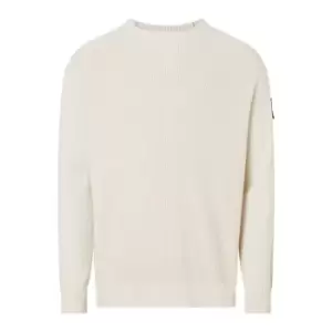 Calvin Klein Jeans Monologo Badge Sweater - Beige