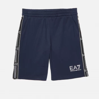 Emporio Armani EA7 Tape Logo Bermuda Shorts Navy Size 10 Years Boys